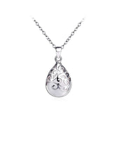 White Moonstone Teardrop Necklace